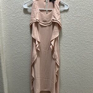 BCBG Pink Ruffled Halter Sundress